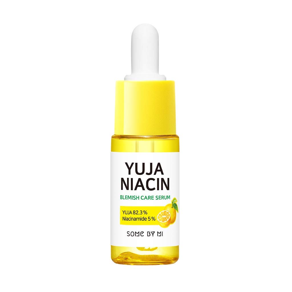 SOME BY MI Yuja Niacin 30 Days Brightening Starter Kit/Toner 1.01Oz, Serum 0.33Oz, Gel Cream 1.01Oz, Sleeping Mask 0.67Oz / Melasma and Blemish Care/Facial Skin Care Set