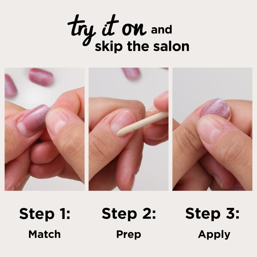Sally Hansen Instant Cuticle Remover & Salon Effects Light Years Press On Nails Kit - 15 Second Cuticle Gel with Aloe & 30 Nail Designs with Nail Glue