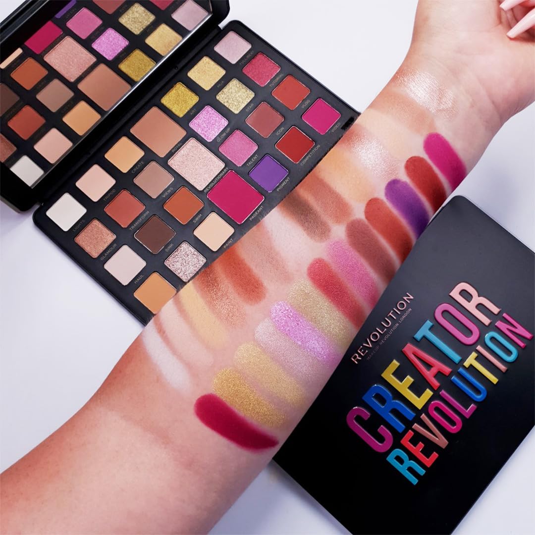 Makeup Revolution, Creator Limitless, Eyeshadow Palette, Nude Reign, 30.9g