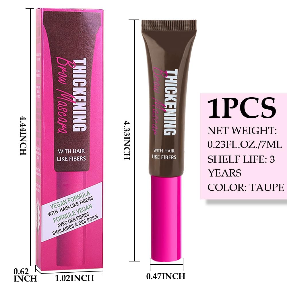 Kaely Thickening Brow Mascara,Tinted Eyebrow Gel Waterproof,Eyebrow Color Makeup,Brow Fast Sculpt,Vegan,Cruelty Free,maquillaje gel para cejas a prueba de agua,07 Espresso