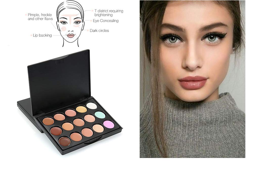 All-in-one Makeup Set Holiday Gift | Full Makeup Kit for Women Essential Starter Bundle Include Eyeshadow Palette Lipstick Blush Cream Concealer Face Powder Eyeliner Mascara Lipgloss Brush