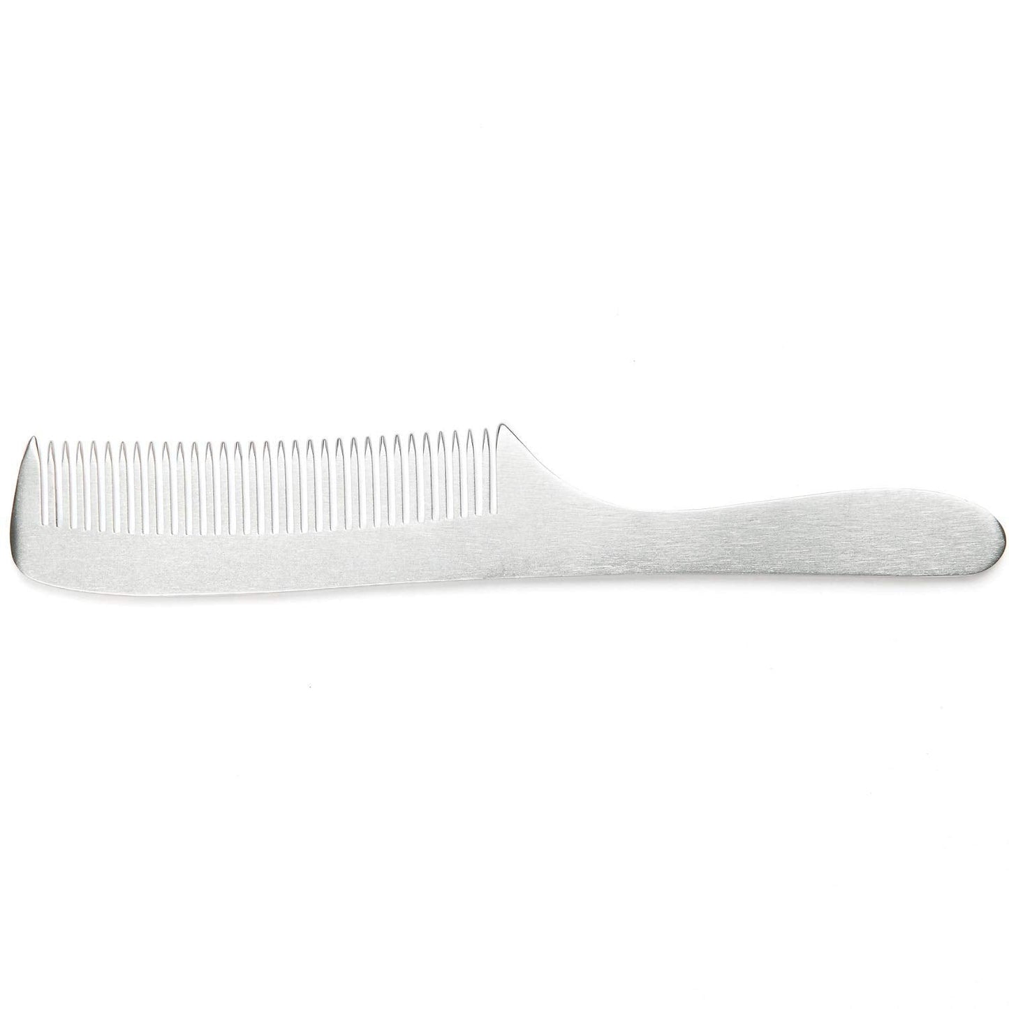 Fendrihan Sturdy Metal Fine Tooth Barber Grooming Comb with Handle (6.8 Inches)