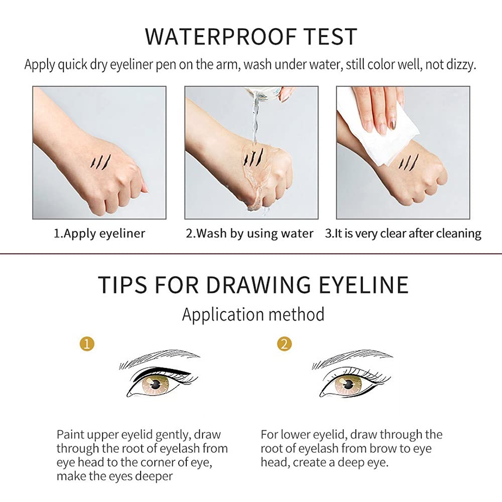 Kaely 6Pcs Glitter Gel Eyeliner Pencil Set for Women, Color Eye Liner Waterproof Smudge Proof with Sharpener, High Pigmented Eye Makeup Liners, lapiz de ojos delineador de ojos contra el agua, 04