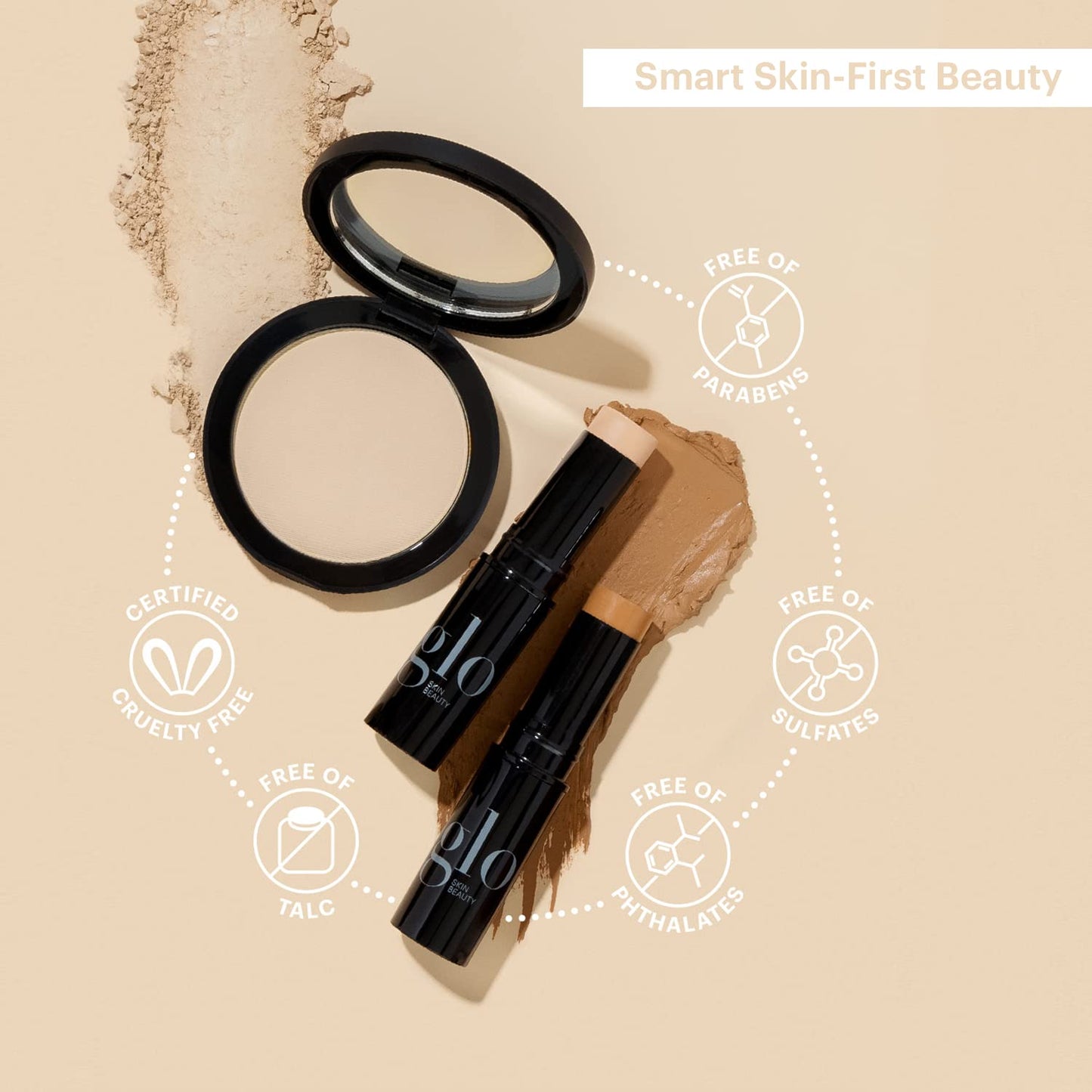 Glo Skin Beauty Cream Blush Stick (Bliss) | 3-in-1 Multitasking Long-Wear Cheek, Lips + Lids Stick | Packed with Skincare Benefits