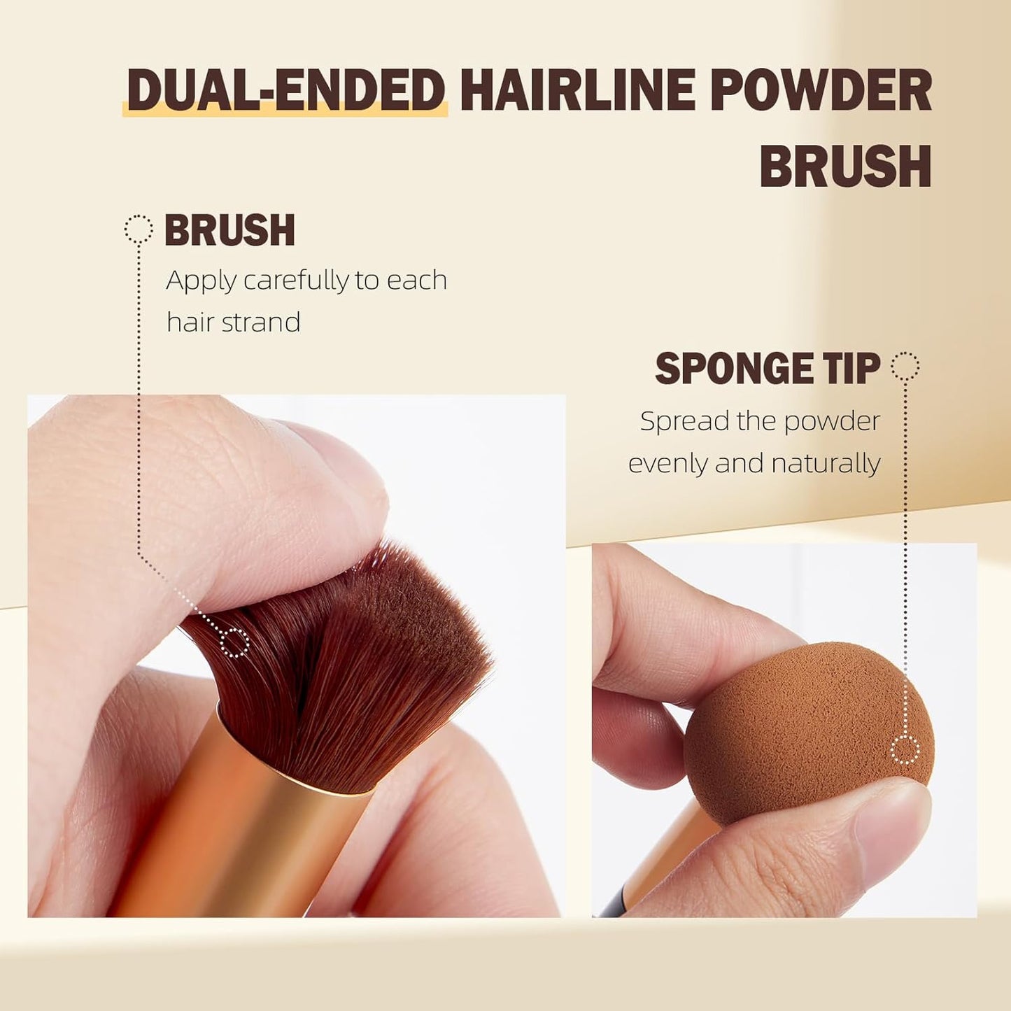 Root Touch Up Hair Color,Hair Fibers for Thinning Hair,Cruelty Free Hairline Powder - Instantly Cover Touch Up, Hair Color Root Touch Up Powder, Hair Thickener for Women & Men&Girls&Boys (Brown)