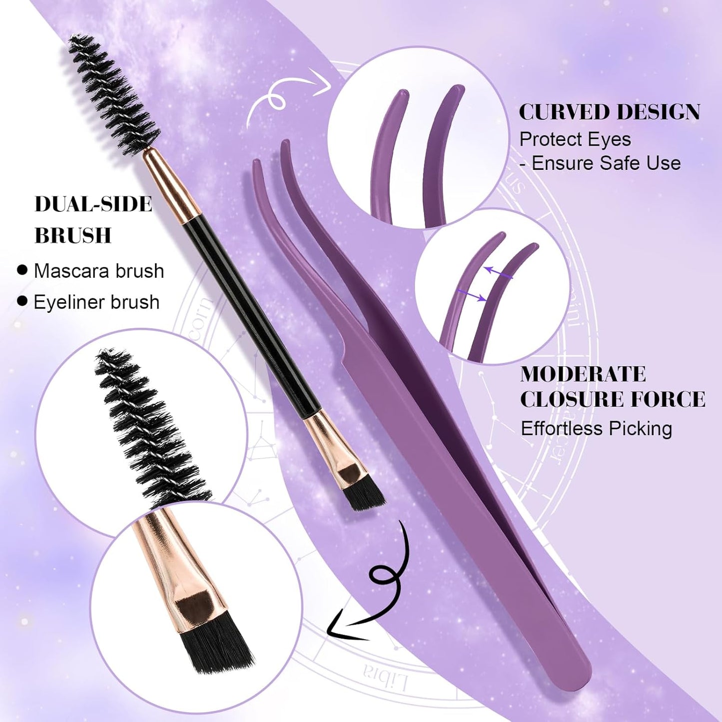 Lash Extension Kit B01 Eyelash Extension Kit B&Qaugen DIY Lash Extension Kit 156 PCS Lash Clusters 8-18mm Cluster Eyelash Extensions Kit with Lash Bond and Seal Lash Applicator Tool (Kit,B01)