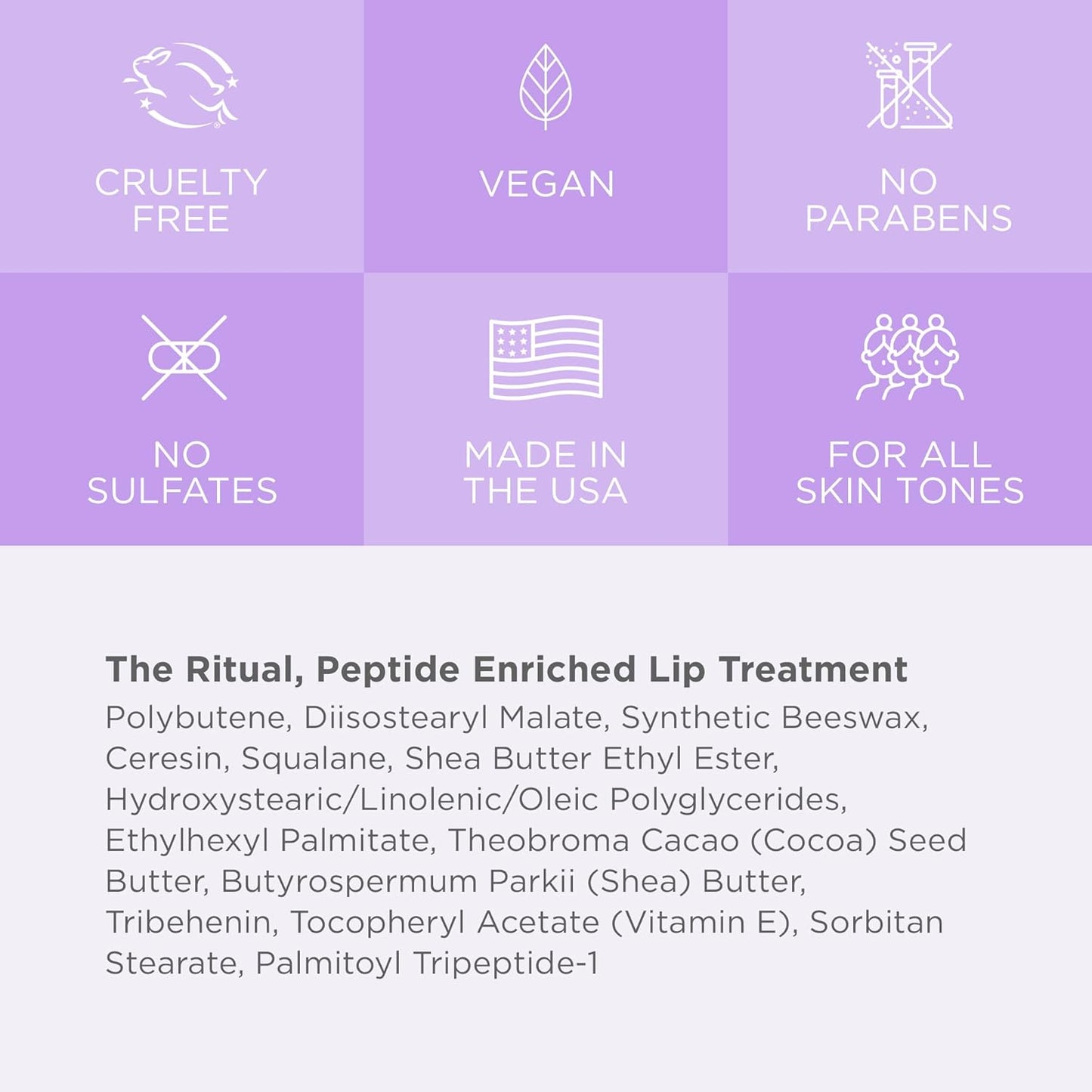 Côte Beauty’s The Ritual Lip Moisturizer for Women with Peptides, Shea Butter & Cocoa Butter for Soft & Supple Lips, Softens, and Soothes, Vegan & Cruelty-Free, 0.33 Fl Oz