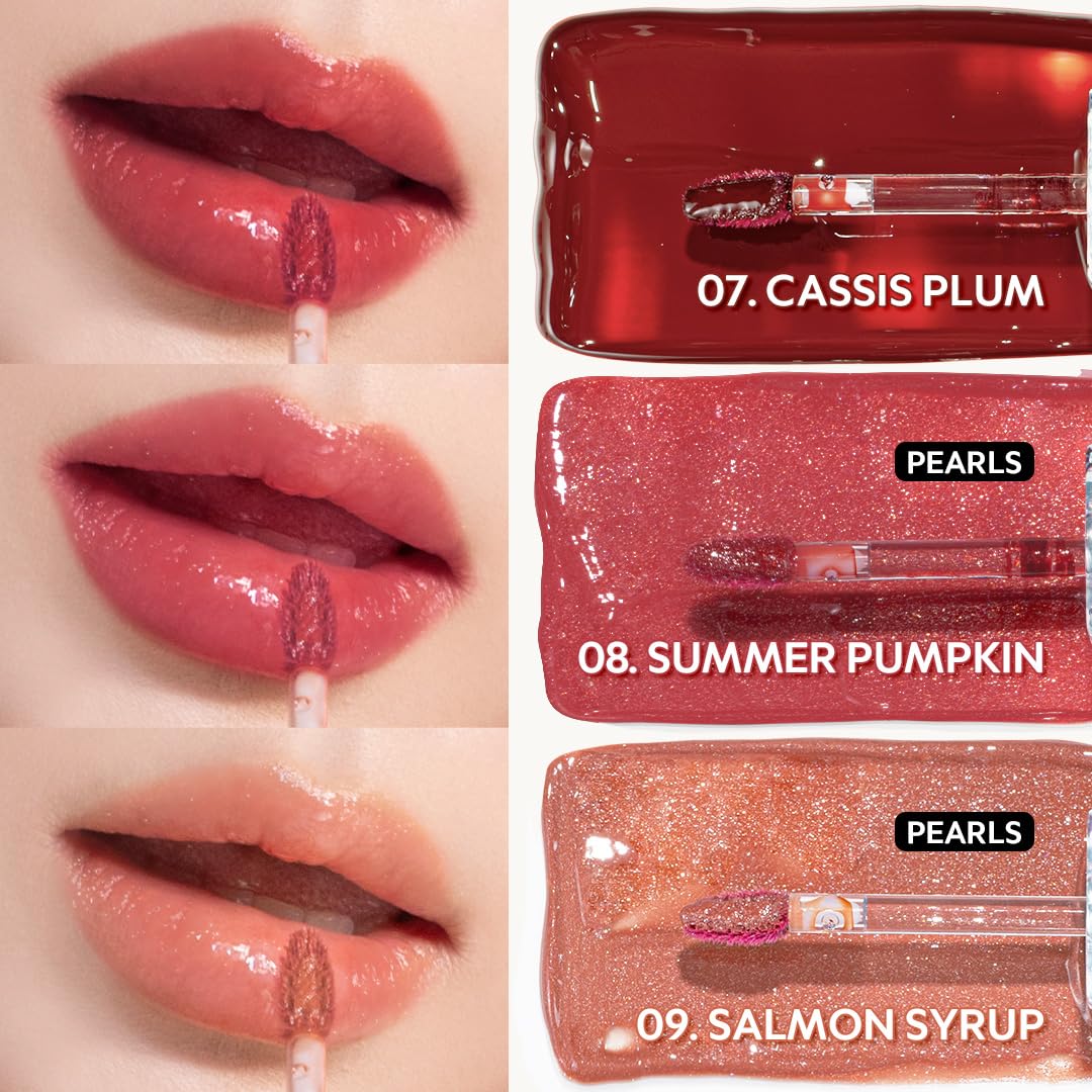 TIRTIR Waterism Tinted Lip Gloss #04 Fig Peach, 0.14 Fl Oz – Kiss Ready Lipgloss, 12H Long Lasting Non Sticky Natural Tinted Glow Korean Multiuse Cheek and Lip Tint for Women gift