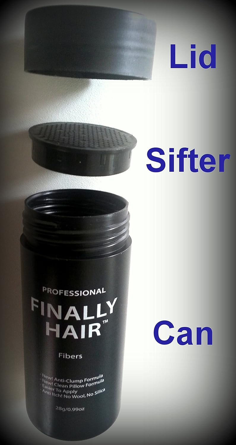 Hair Building Fibers Light Brown Refill 50 Gram Refill - Refill Your Existing Fiber Bottle - Hair Filler Fibers - Cover Grey Roots Concealer by Finally Hair (50g 50gr 50gram 50 G Gr Gram)