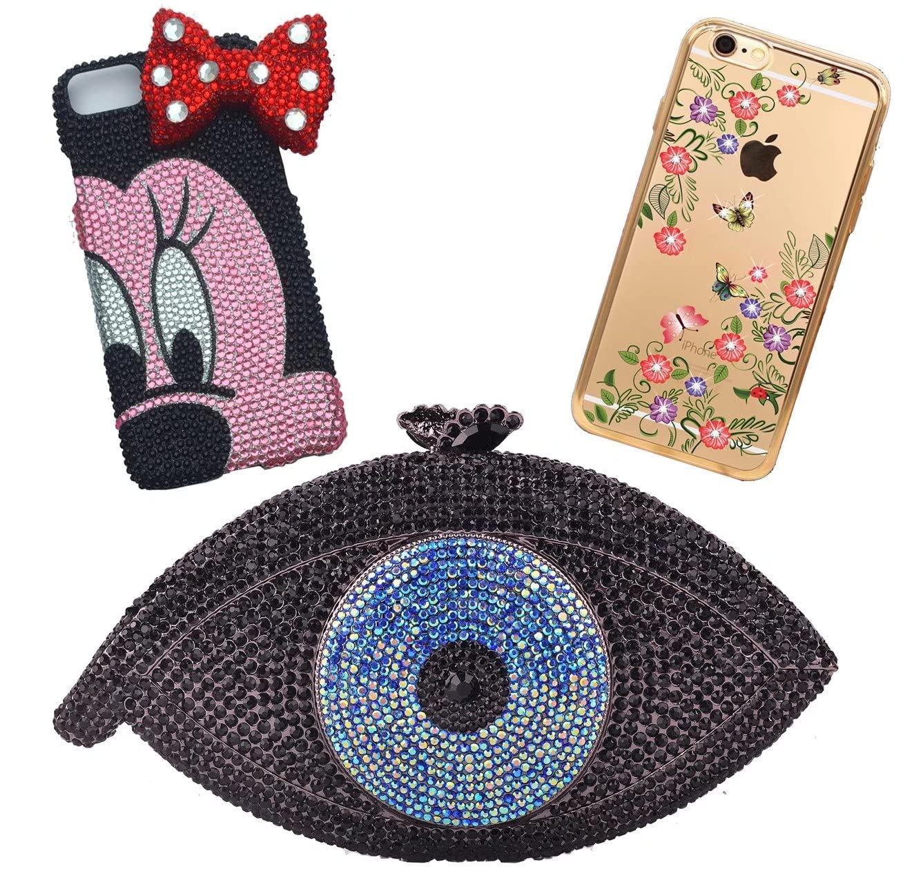 1000 Pieces SS20 5mm Flatback Rhinestones Clear Glass Round Gems Crystals for Nail Art DIY Crafts Clothes Shoes Bags (Light Rose Red)