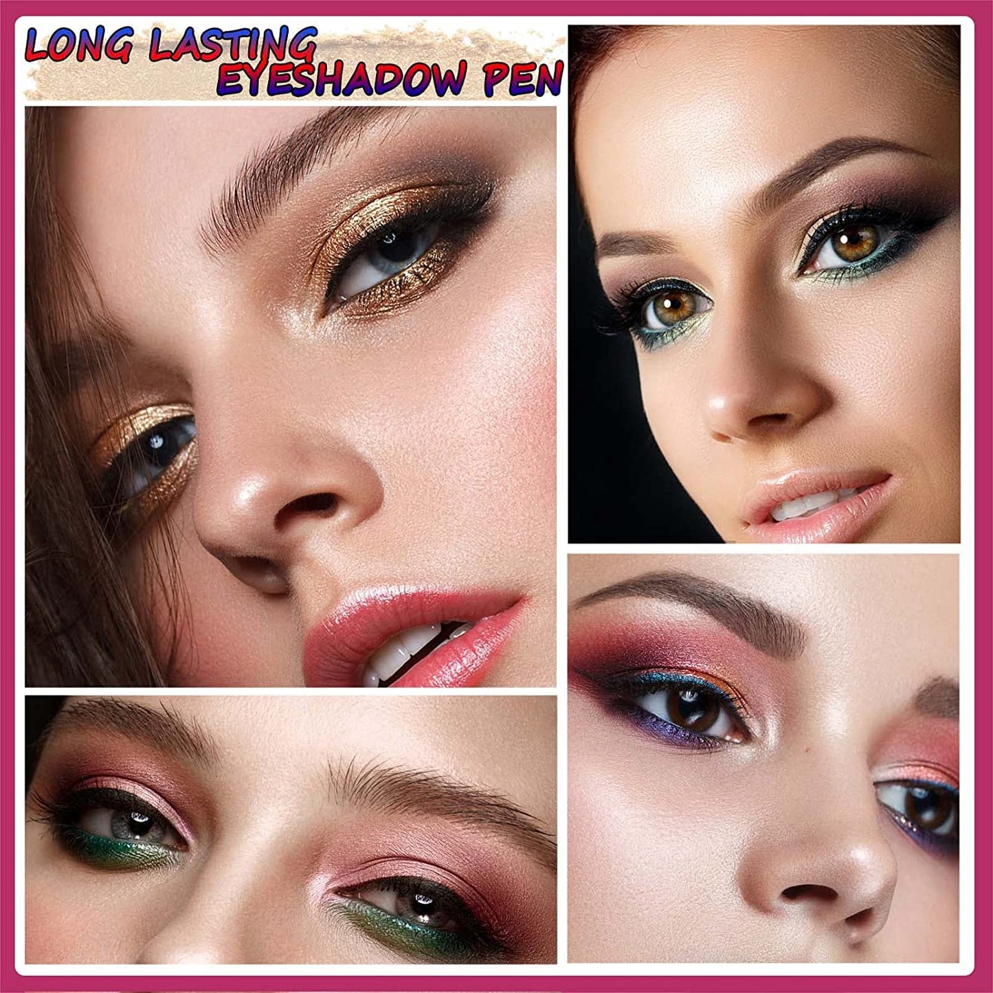 Dark Brown Eyeshadow Stick Makeup, Highlighter Matte Cream Eye Shadow Pencil, Waterproof Hypoallergenic Long Lasting Crayon, Glitter Primer Palette Shimmer Eyeliner Pen