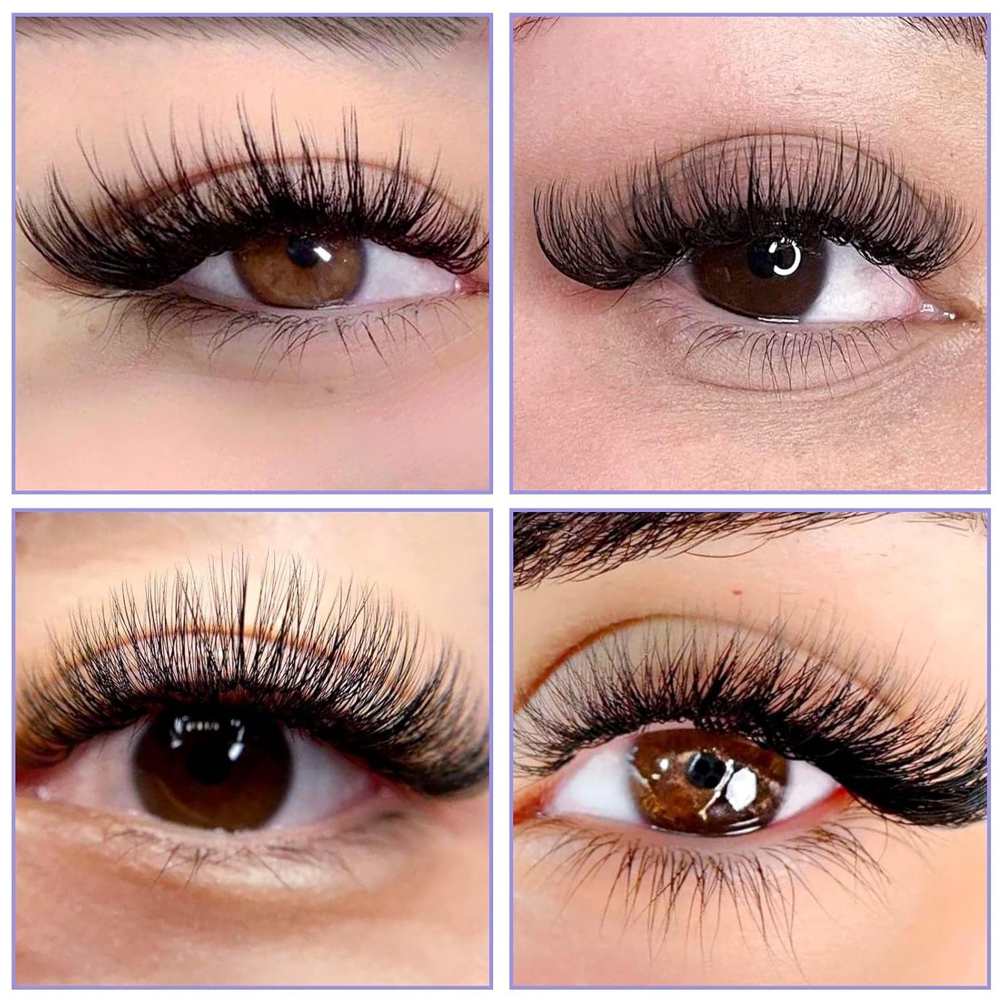 Easy Fan Volume for Lash Artists: Wendy, Handmade Fans for Eyelash Extensions, Self Fanning, Blooming, B-KH, Black, C-0.1-8-14