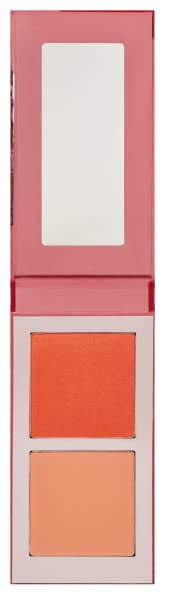 Juvia's Place Blushed Duo Blush Volume6 - Radiant Shimmer Makeup Two Tone Pigmented Buildable Pressed Mineral Powder - Rosy Natural Cheeks Face Glow Highlight Matte Fresh Finish for All Skin Color