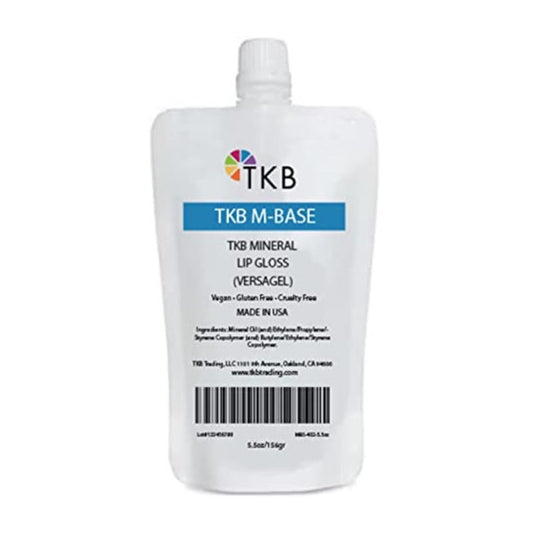TKB Mineral Lip Gloss (M-Base) | Clear Versagel Base for DIY Lip Gloss, Made in USA (5.5oz (156g))