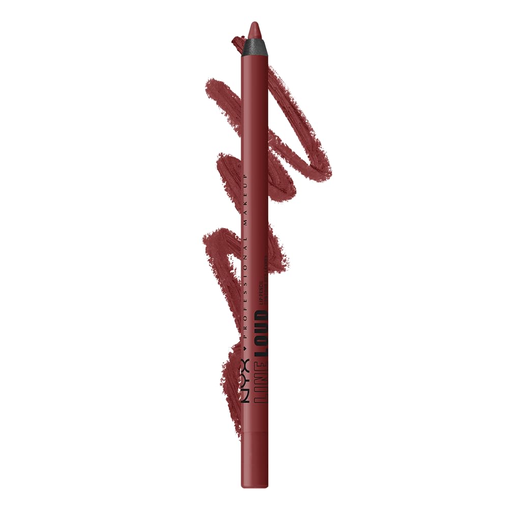 NYX PROFESSIONAL MAKEUP Line Loud Lip Liner, Longwear and Pigmented Lip Pencil with Jojoba Oil & Vitamin E - Too Blessed