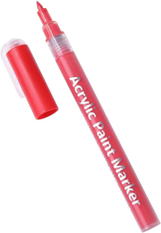 Nail Polish Pen, 1 PCS Nail Art Pen, Nail Pencil, DIY Drawing Painting Pen, for Nails DIY (Red)