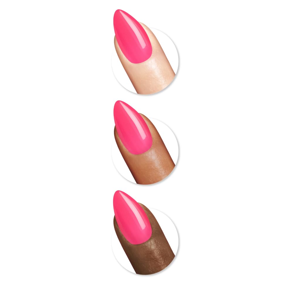 Sally Hansen Instant Cuticle Remover & I Heart You Press On Nails Kit - 15 Second Gel Formula with Aloe