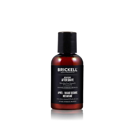Brickell Men's Instant Relief Aftershave for Men, Natural and Organic Soothing After Shave Balm to Prevent Razor Burn, 2 Ounce, Scented