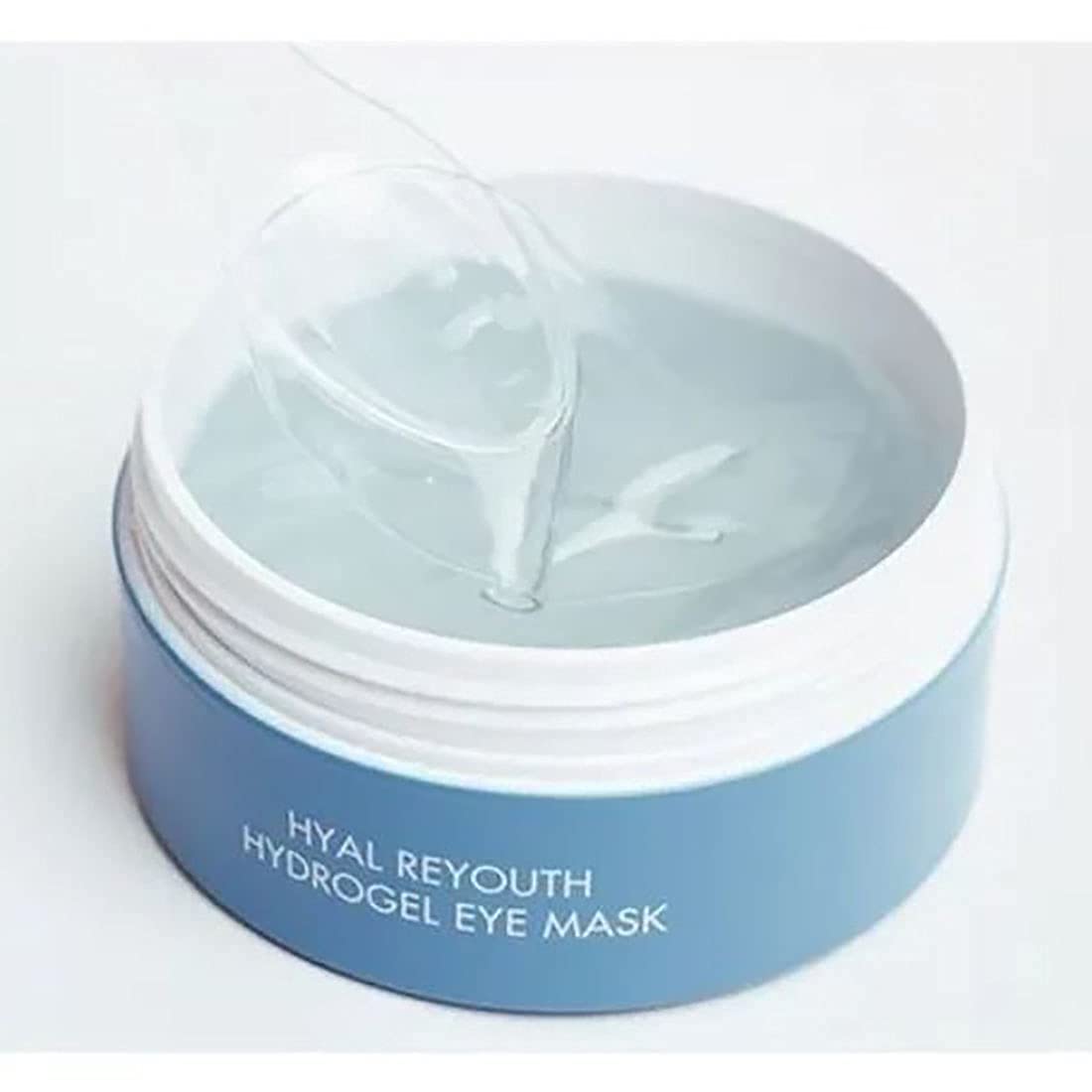 Dr. Ceuracle 60 Pads Hyal Reyouth Hydrogel Eye Mask 90g Brightening, Moisturizing Sleeping Mask with Hyaluronic AcidㅣFirming Eye Gel TreatmentㅣAnti-AgingPatches for Dark Circles, Wrinkles