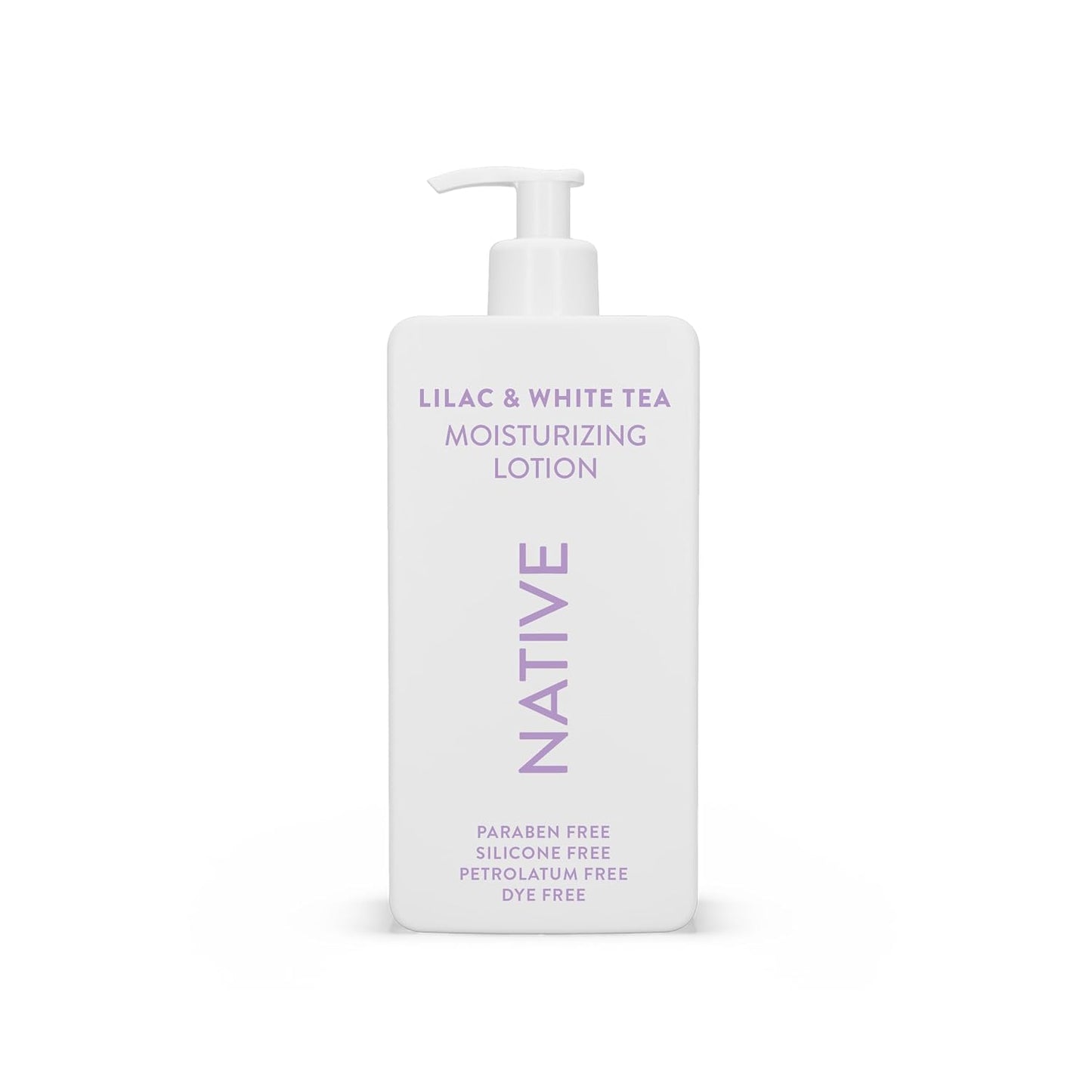 Native Body Lotion Contains Naturally Derived Plant-Based Moisturizers for Women and Men | Restores Dry Skin, Lilac & White Tea, 16.5 fl oz