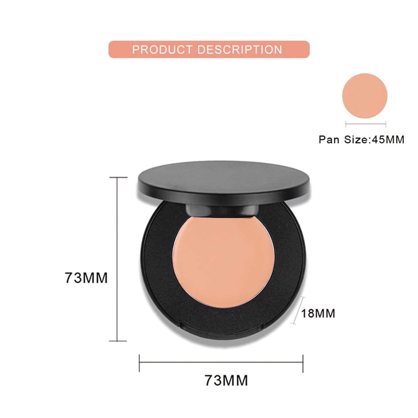Cream Concealer Corrector Correcting Contour Makeup Set under Eye Concealer Cream Kit for Dark Circles and Blemish 4