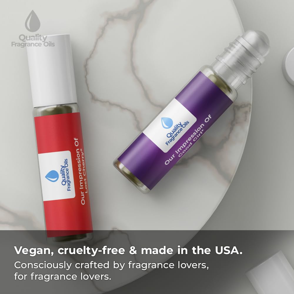 Quality Fragrance Oils' Sublime Vanilla Impression #152 | Long-Lasting Perfume Oil, Alcohol-Free, Strong Scent, 10ml Roll-On | Affordable Alternative to Designer Fragrances