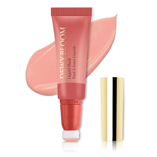 Cream Blush Wand, Milk Liquid Blush Contour Wand with Cushion Applicator, Smooth Natural Blush Makeup Stick for Cheek Lip Eye, Lightweight, Easily Blendable,101 Ravishing,Nude Pink
