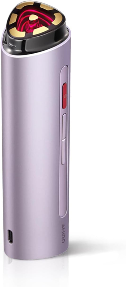 AMIRO R3 Turbo Facial Device, Precision Firming and Fine Line Smoothing Tool for Full Face, Eye Area & Jawline at-Home Therapy Purple