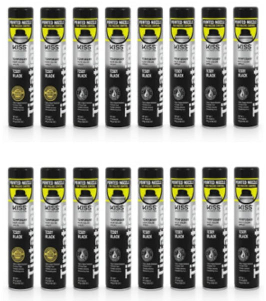 Tintation Temporary Hair Color Spray, Black, 2.82 oz (Pack of 16)