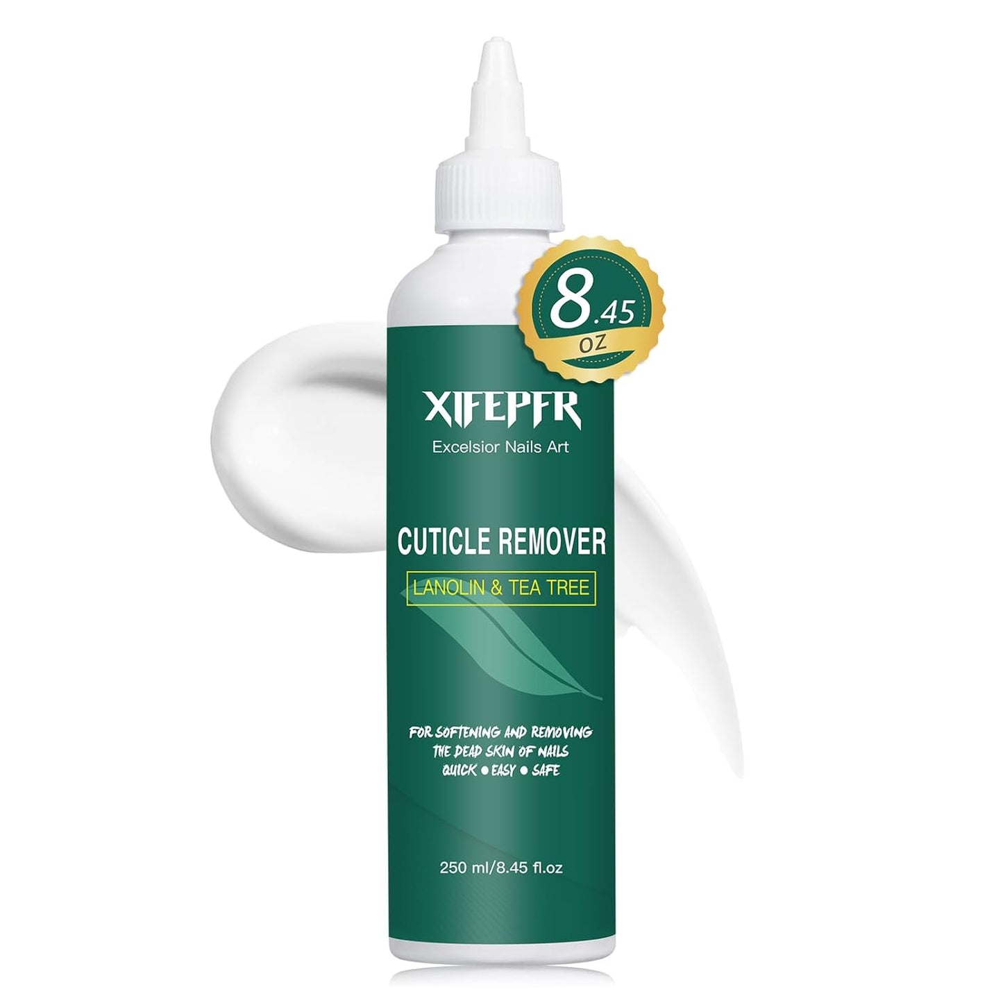 Cuticle Remover, 8.45 FL OZ Cuticle Softener, Instant Cuticle Remover Liquid, Salon Quality Cuticle Cream Professional Nail Care, Removes Cuticles in Seconds, Rosemary Scent, Gifts for Women
