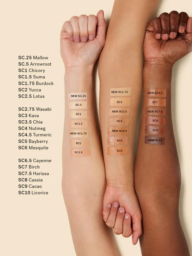 ILIA - True Skin Serum Concealer | Non-Comedogenic, Cruelty-Free, Vegan, Safe For Sensitive Skin, Reduces Appearance of Dark Circles + Blemishes (Lotus SC2.5, 0.16 oz | 5 ml)