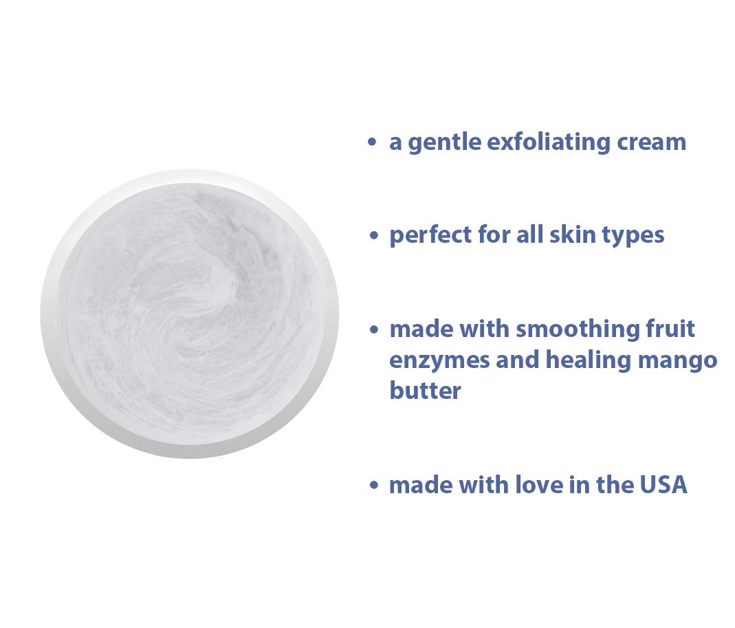 RAYA Enzyme Peeling Facial Cream (109) | Gentle, Exfoliating Treatment for Sensitive Skin | Cleanses, Polishes, and Improves Complexion