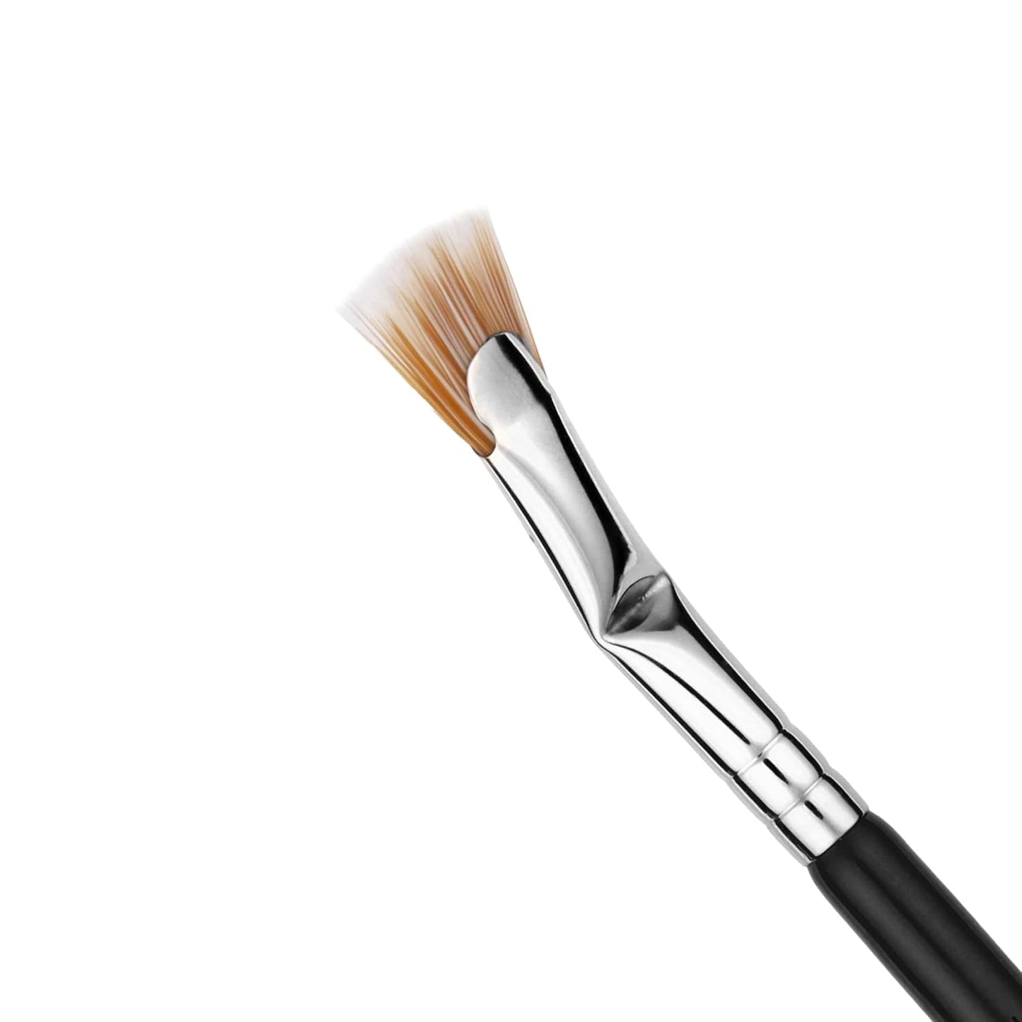 Bdellium Tools Professional Makeup Brush - Maestro Series 730 Bent Mascara Fan - With Soft Synthetic Fibers, For Applying Mascara (Black, 1pc)