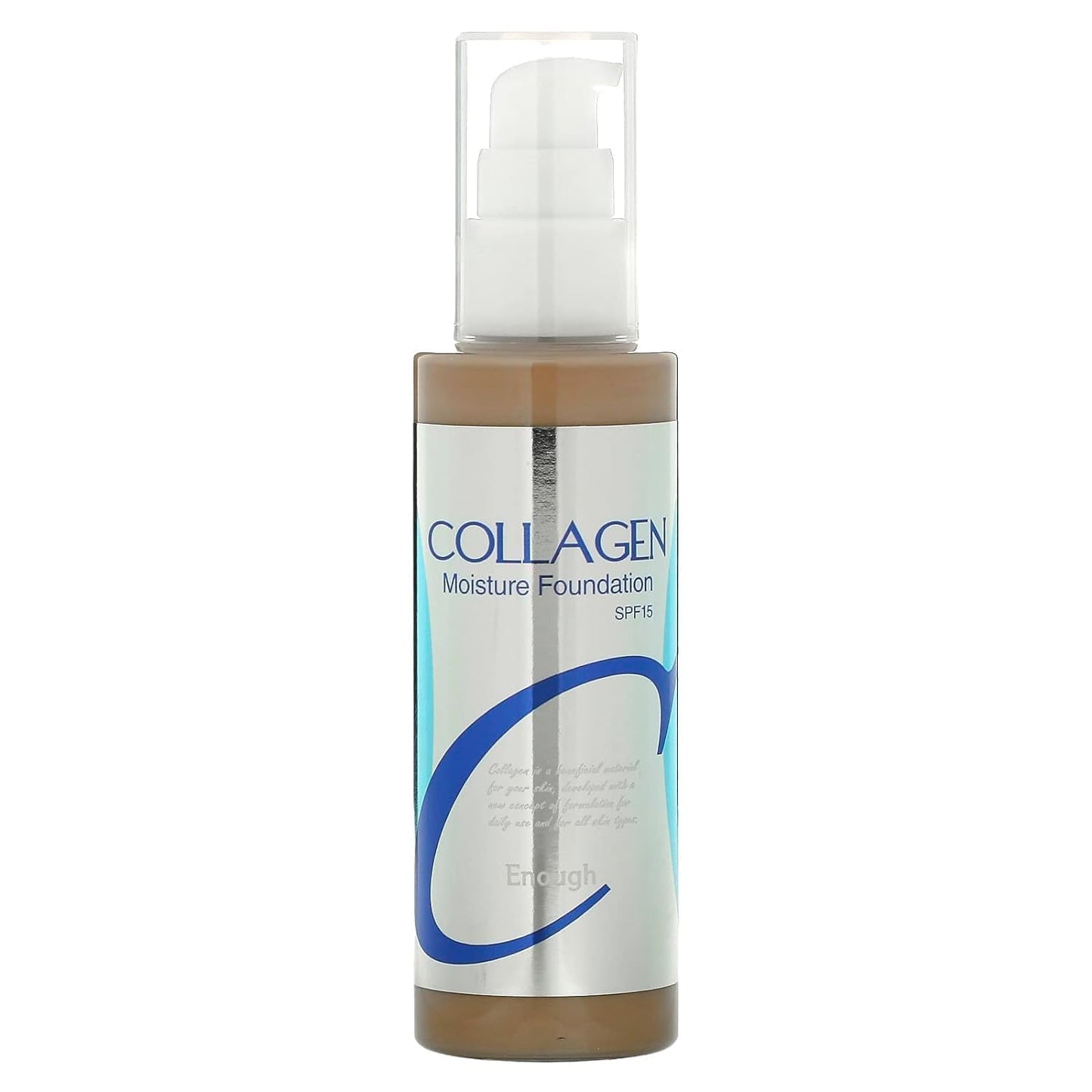 Enough Collagen, Moisture Foundation, SPF 15, 21, 3.38 fl oz (100 ml)