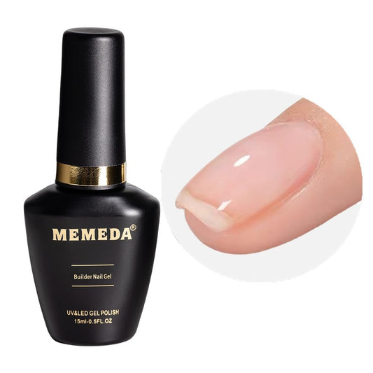 Builder Nail Gel, 7-in-One Clear Builder for Nails, LED Lamp Cured Color Base Coat Strengthener Thickening Extension Rhinestone Glue Gel Polish in a Bottle for DIY Home Salon Gift