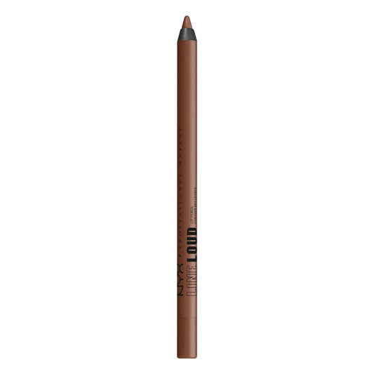 NYX PROFESSIONAL MAKEUP Line Loud Lip Liner, Longwear and Pigmented Lip Pencil with Jojoba Oil & Vitamin E - Total Baller (Rich Warm Brown)
