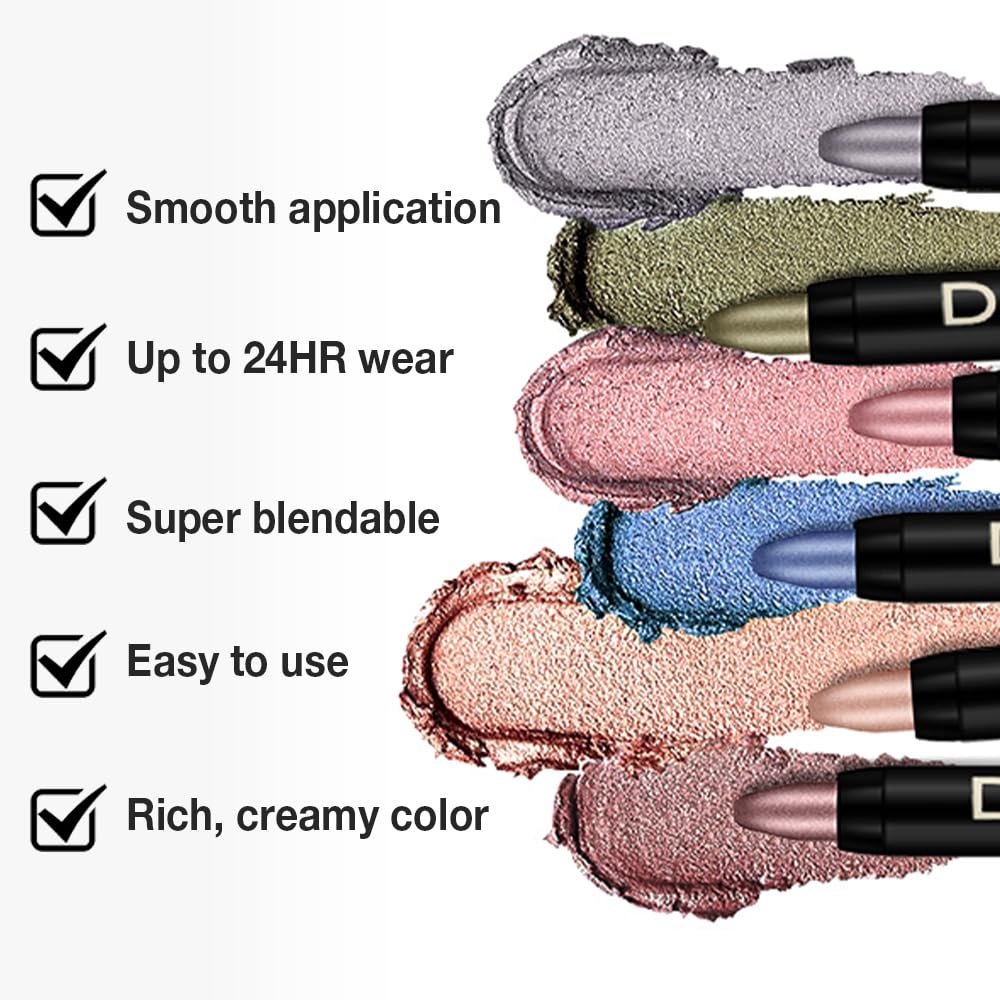 Smoky Tawny Matte Cream Eye Shadow Stick Makeup for Women, Matte Eyeliner Pencil Eyeshadow Brightener Stick for Eyes, Waterproof Eyeshadow Applicator Blendable, sombras para ojos 55#