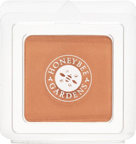 Honeybee Gardens Pressed Mineral Powder Foundation Refill, Sultana, Deep Mocha Shade, Adjustable Coverage, Natural Finish, With Botanical Extracts And Vitamin E, 7.5g