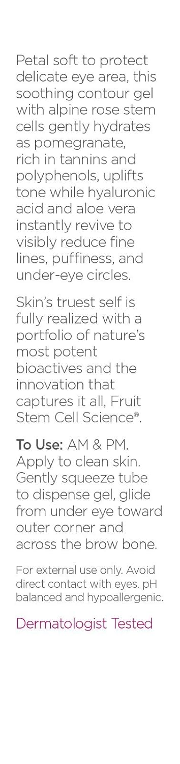 Andalou Naturals 1000 Roses Eye Revive Contour Gel, pomegranate,rose, 0.6 Fl Oz