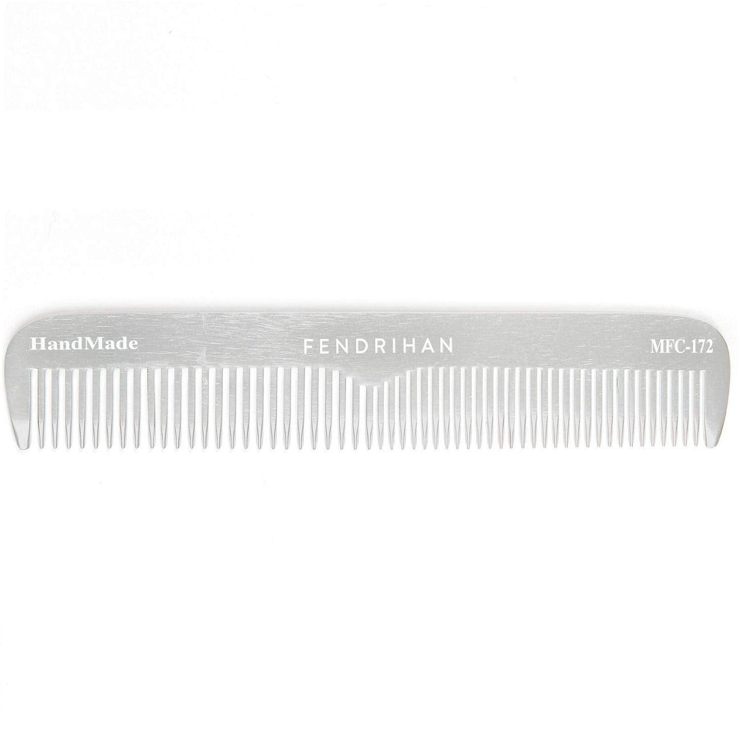 Fendrihan Sturdy Metal Fine Tooth Barber Grooming Comb (6.7 Inches)