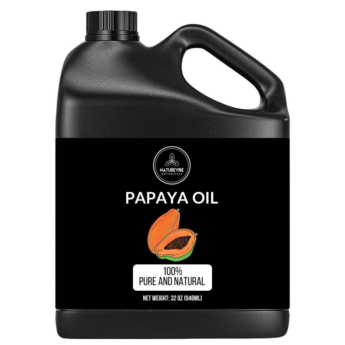 Naturevibe Botanicals Papaya Oil 32 Ounces | 100% Pure and Natural | Great for Skin Care and Hair Care