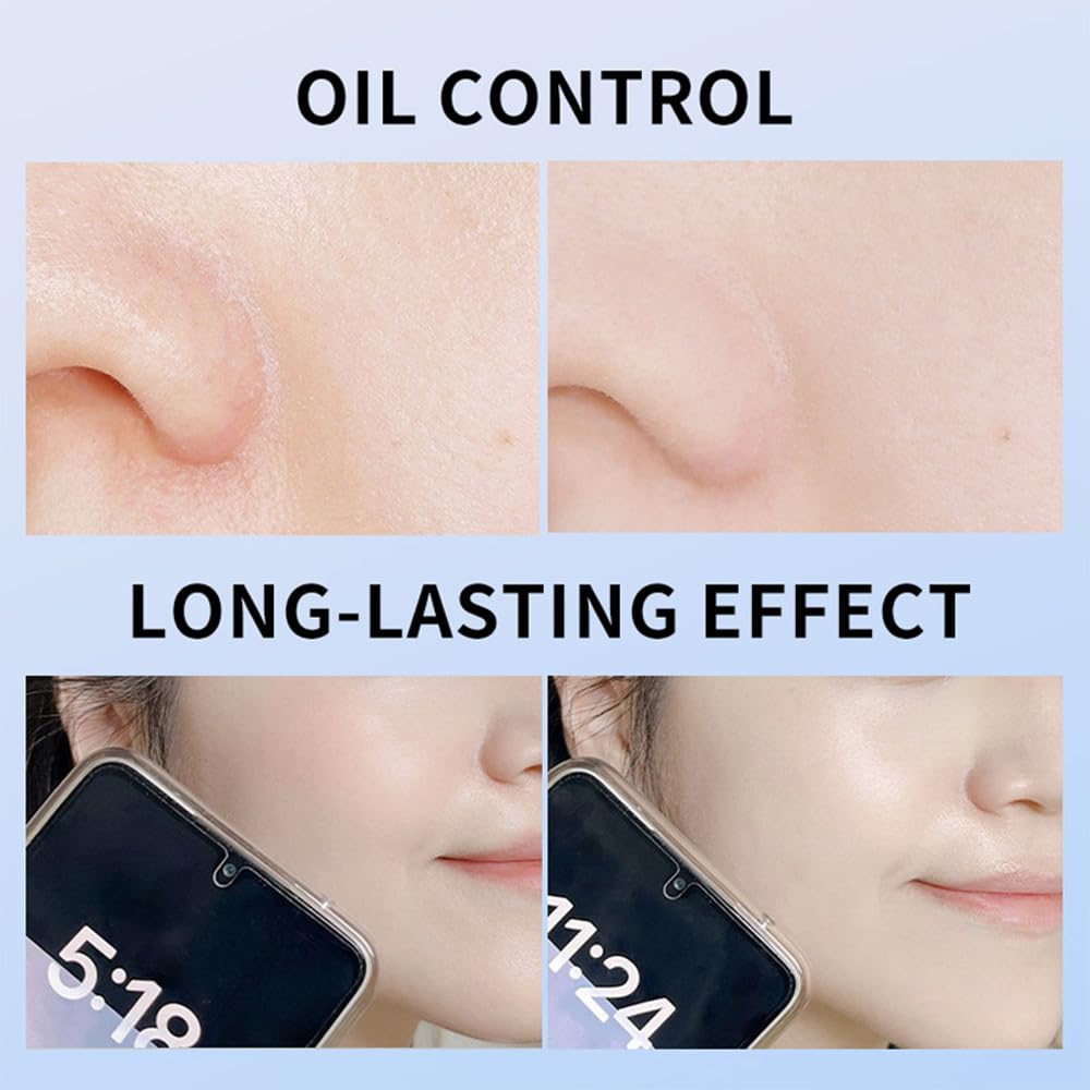 LAMUSELAND Pressed Powder Compact, Oil Control Brighten Skin 3 Color Face Powder, Whitening Highlighting Face Makeup Tools for Women Girls (JG05)