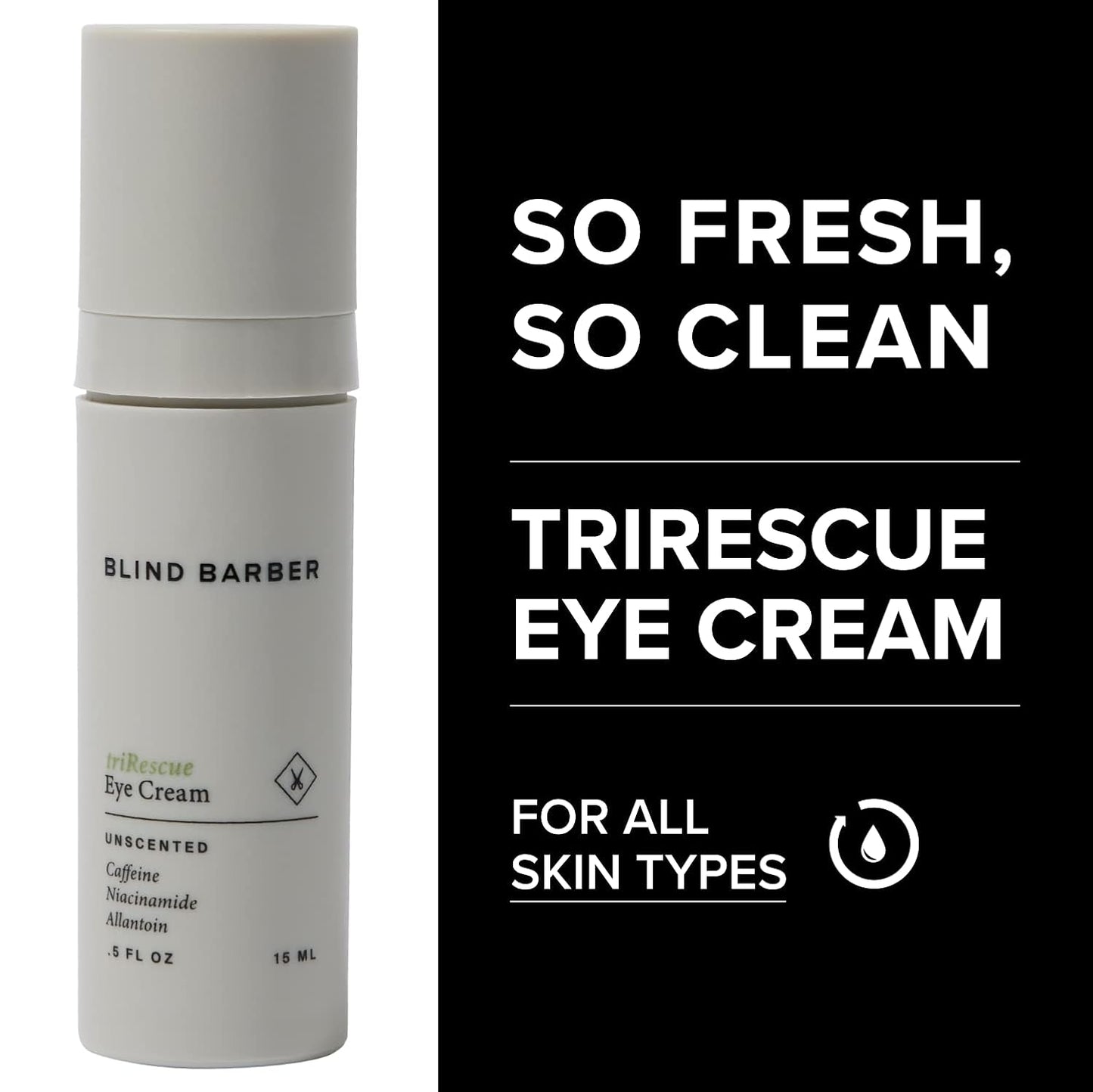 Blind Barber Regimen Skin Care Set - Face Scrub, Under Eye Cream, Supercharged Face Toner, Rice Bran Facial Cleanser & Hydrating Balm - 5 Mens Skin Care Products for Daily Use - (5 Count)