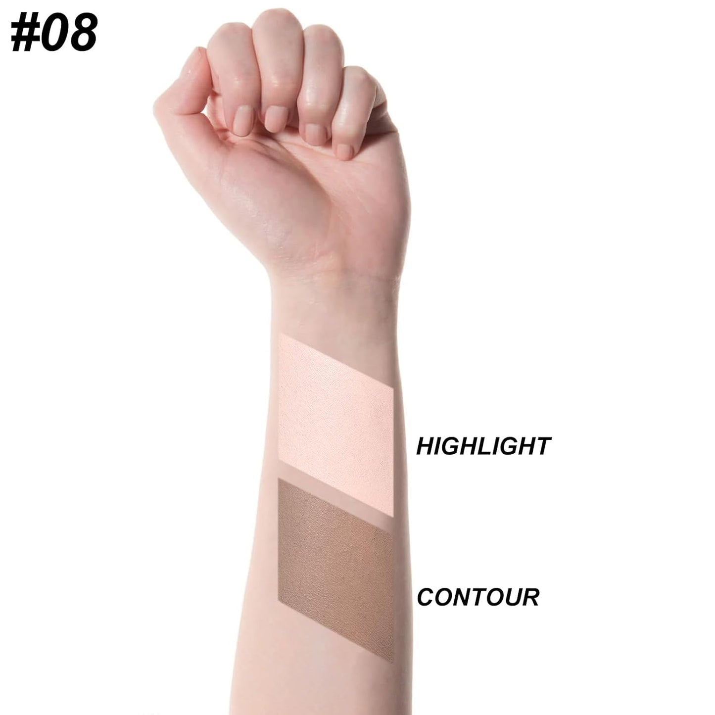 FOCALLURE 2 in 1 Cream Bronzer and Highlighter Stick,Non-greasy & Non-drying Contour Pencil,Easy to Create a Natural Matte Finishing,Long Lasting & Waterproof Face Brighten Make up Pen,SOUR CREAM