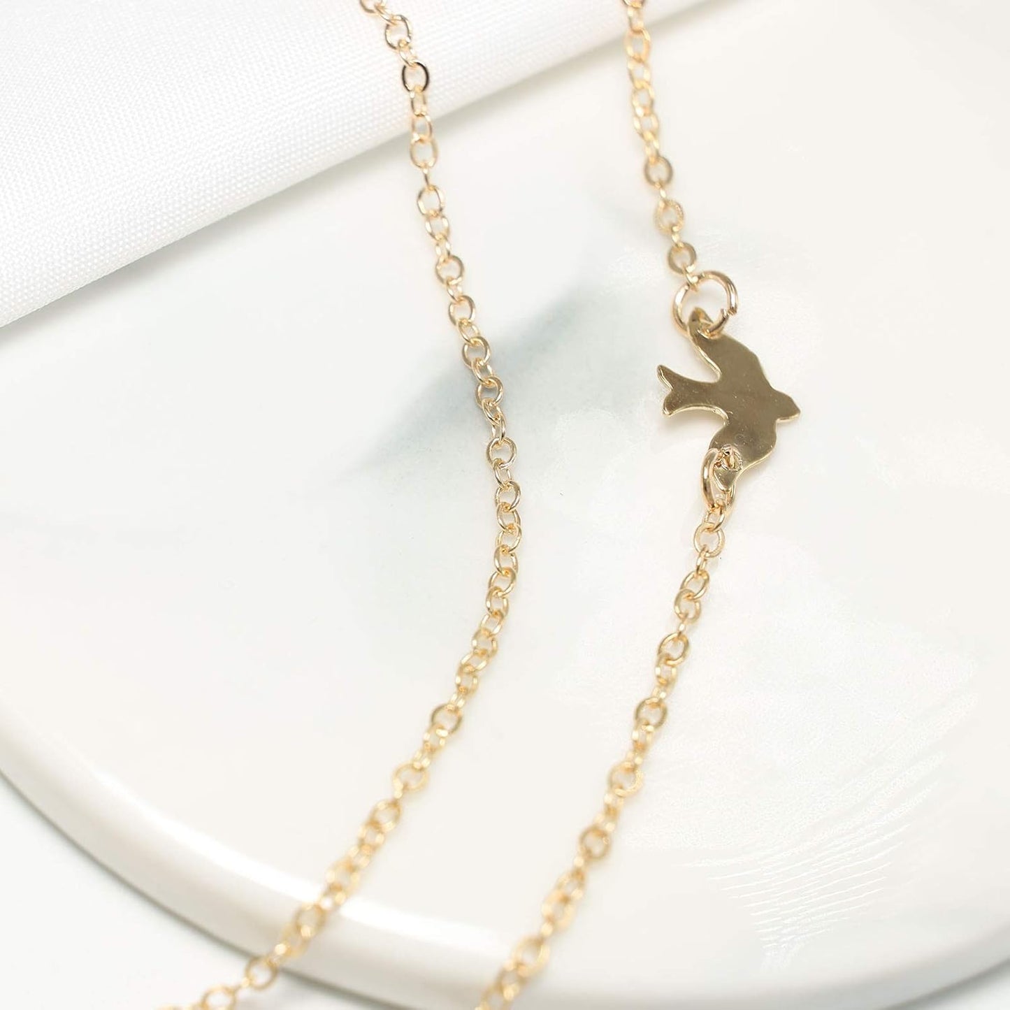 Fashion Layered Necklace Peace Dove Necklace Jewelry for Women and Girls