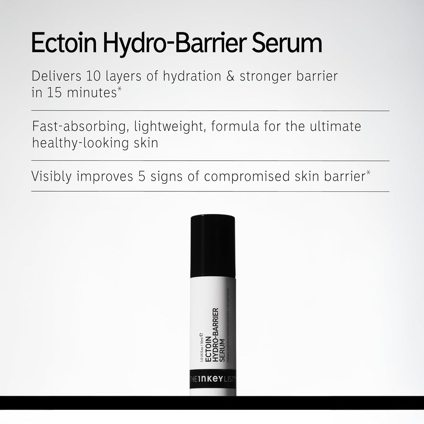 The INKEY List Ectoin Hydro-Barrier Serum, Advanced Dual-Action Serum, Boosts Hydration, Builds Stronger Skin Barrier, Lightweight Texture