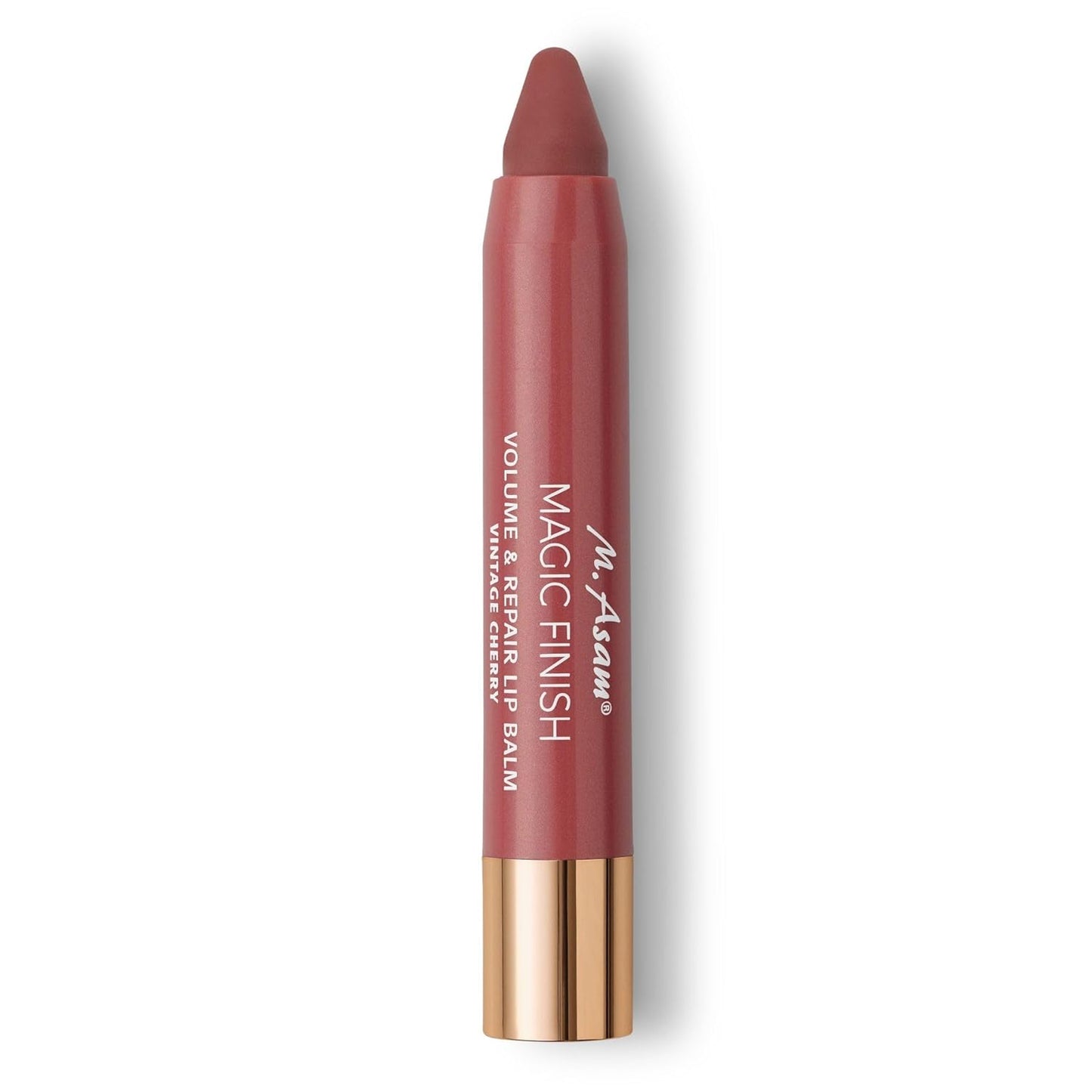 M. Asam MAGIC FINISH Volume & Repair Lip Balm Vintage-Cherry (0.11 oz) - Lip balm for delicate shine & more volume with plumping & nourishing vitamin E & shea butter