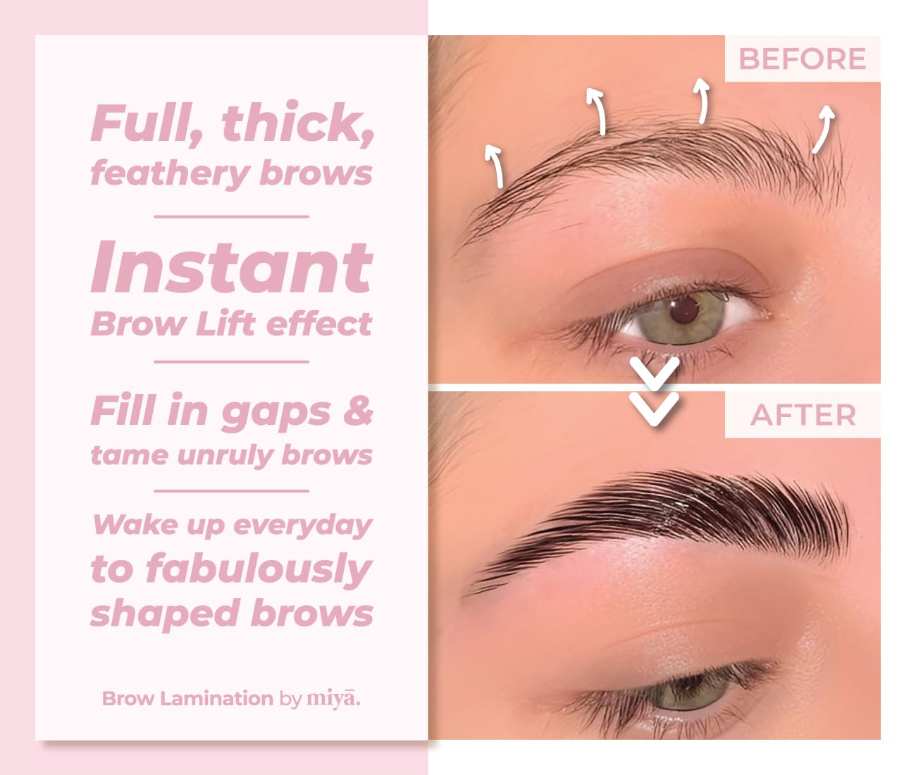 2 in 1 Lash Lift & Brow Lamination Kit | Instant Fuller Eyebrows, Eyelashes | Salon Result lasts 8 weeks | Professional LVL, Perm, Laminate with Silicone Shields, Lash Picks