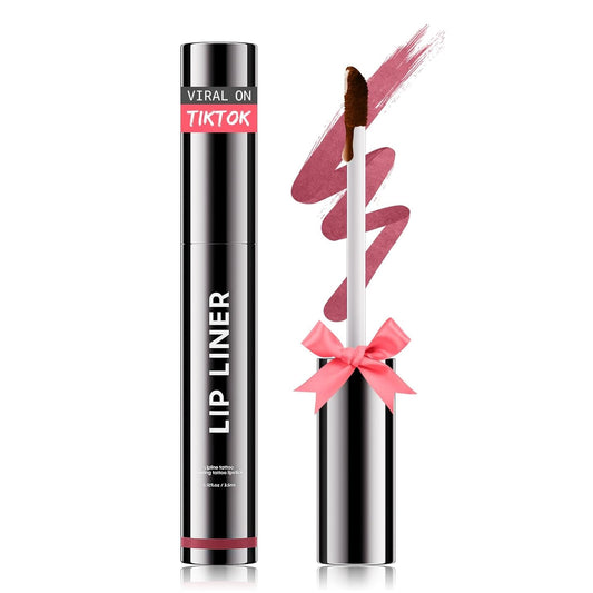 OETUIOW Lip Stain Peel Off, Lip Liner Moisturizing Long-Lasting & Waterproof, Transfer Proof & Plumping, Non-Stick Cup, Mauve Color