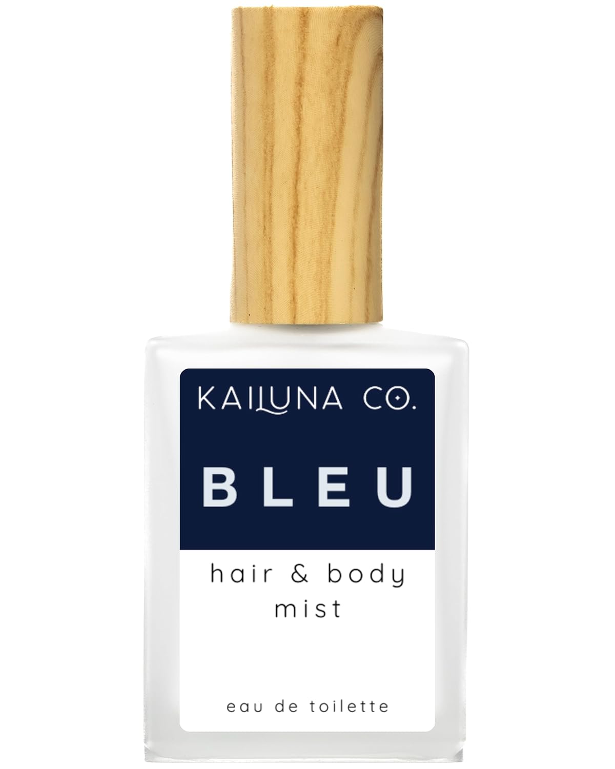 Bleu for Men Natural Hair & Body Mist Spray, Pure Essential and Fragrance Oils, Alcohol-Free, Handmade in California, 0.5Fl Oz